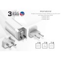 Energizer Ultimate - Ładowarka sieciowa podróżna Multiplug EU / UK / US GaN USB-C & USB-A 65W PD + Kabel USB-C (Czarny)