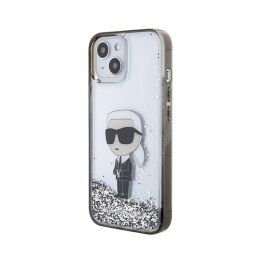 Karl Lagerfeld Liquid Glitter Ikonik - Etui iPhone 15 (przezroczysty)