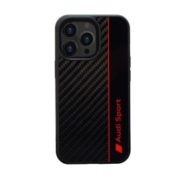 Audi Carbon Fiber Stripe - Etui iPhone 13 Pro Max (Czarny)