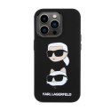 Karl Lagerfeld Silicone Karl & Choupette Heads - Etui iPhone 15 Pro Max (czarny)