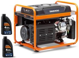 ZESTAW AGREGAT PRĄDOTWÓRCZY DAEWOO GDA 6500E 5.5kW + 2x GENERATOR OIL SAE 10W-30 DWO 600