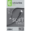 Cellularline Soft Cable - Kabel USB-C do USB-C 1.2 m (czarny)