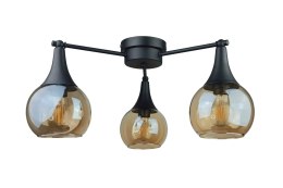 Lampa sufitowa 3xE27 STAR HONEY BLACK