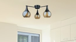 Lampa sufitowa 3xE27 STAR HONEY BLACK