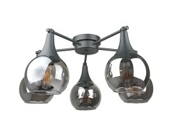 Lampa sufitowa 5xE27 STAR SMOKY BLACK