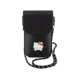 Hello Kitty Leather Daydreaming Cord - Torebka crossbody na telefon (czarny)