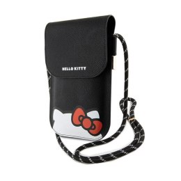 Hello Kitty Leather Hiding Kitty Cord - Torebka crossbody na telefon (czarny)