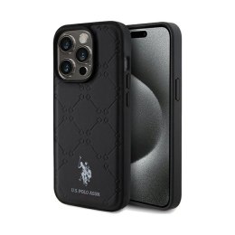 US Polo Assn Yoke Pattern - Etui iPhone 15 Pro (czarny)