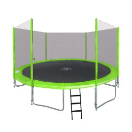 Trampolina ogrodowa SkyRamiz 366cm 12FT dla dzieci Zielony + Akcesoria