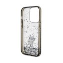 Karl Lagerfeld Liquid Glitter Choupette - Etui iPhone 14 Pro (przezroczysty)