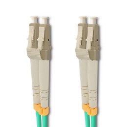 Qoltec Patchcord światłowodowy LC/UPC - LC/UPC | Multimode | 50/125 | OM3 | Duplex | 5m