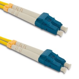 Qoltec Patchcord światłowodowy LC/UPC - LC/UPC | Singlemode | 9/125 | G652D | Duplex | 1m