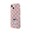 Karl Lagerfeld Monogram Choupette - Etui iPhone 15 (różowy)