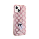 Karl Lagerfeld Monogram Choupette - Etui iPhone 15 (różowy)