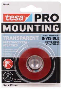 DWUSTRONNA TAŚMA MONTAŻOWA MOUNTING-PRO/TRANSPARENT/5X19 TESA