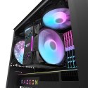 Obudowa komputerowa Darkflash DK300M Micro-ATX (czarna) + 3 wentylatory