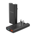 Mini ładowarka sieciowa Choetech PD6011 PD65W GaN slim USB-A+C (czarna)