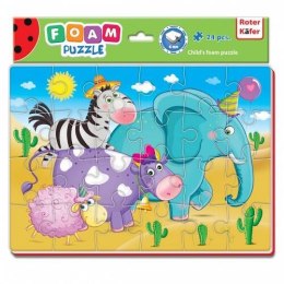 PIANKOWE PUZZLE A4 SAFARI ZWIERZĘTA GRA EDUKACYJNA ROTER KAFER