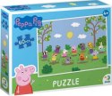 PUZZLE ŚWINKA PEPPA Z PRZYJACIÓŁMI 60 ELEMENTÓW DO UŁOŻENIA DLA DZIECI