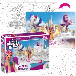 PUZZLE 2w1 MY LITTLE PONY MEGA ZESTAW UKŁADANKA I KOLOROWANKA W JEDNYM