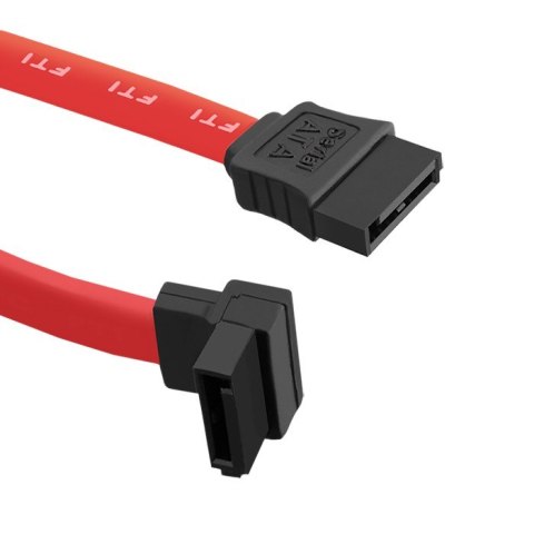 Qoltec Kabel SATA kątowy 0.35m