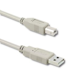 Qoltec Kabel USB 2.0 do drukarki A męski | B męski | 3m