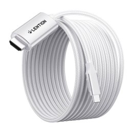 Kabel USB-C do HDMI 2.0 Lention CU707, 4K60Hz, 1Gbps, 3m (srebrny)