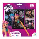 ZDRAPKA ARTYSTYCZNA MY LITTLE PONY ZESTAW DO MALOWANIA METODĄ SCRATCH