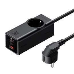 Listwa zasilająca GaN McDodo CH-4620 EU 70W, 2x USB-C, 1x USB, czarna