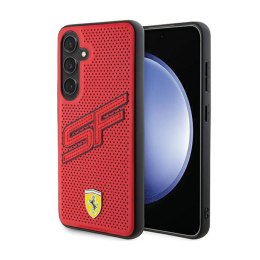 Ferrari Big SF Perforated - Etui Samsung Galaxy S24 (czerwony)