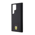 Ferrari Carbon Stitched Bottom - Etui Samsung Galaxy S24 Ultra (czarny)