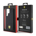 Ferrari Carbon Stitched Bottom - Etui Samsung Galaxy S24 Ultra (czarny)