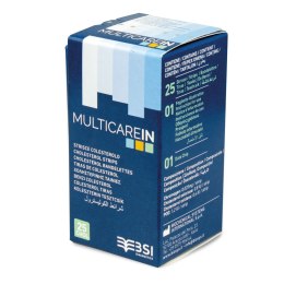 MultiCareIn Cholesterol - 25 sztuk Paski do pomiaru cholesterolu MultiCareIn