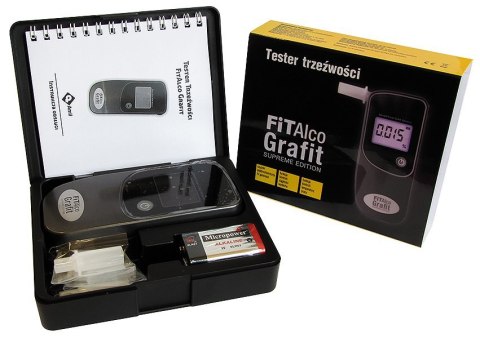 AMII FITALCO GRAFIT Alkomat tester trzeźwości, elektrochemiczny z podświetleniem AMII FITALCO GRAFIT Alkomat tester trzeźwości, elektrochemiczny z podświetleniem