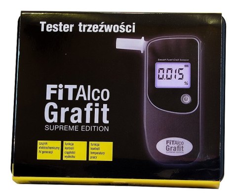 AMII FITALCO GRAFIT Alkomat tester trzeźwości, elektrochemiczny z podświetleniem AMII FITALCO GRAFIT Alkomat tester trzeźwości, elektrochemiczny z podświetleniem