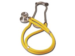 JOTARAP DOUBLE HEAD/TUBE STETHOSCOPE - żółty Stetoskop internistyczny