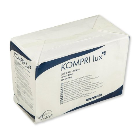 ZARYS KOMPRI LUX 13N 8W 5cm x 5 cm Kompres gazowy bez nitki RTG, niejałowy 100 szt. ZARYS KOMPRI LUX 13N 8W 5cm x 5 cm Kompres gazowy bez nitki RTG, niejałowy 100 szt.