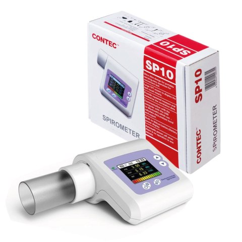 CONTEC SP10 Spirometr, urządzenie do pomiaru parametrów wentylacji płuc CONTEC SP10 Spirometr, urządzenie do pomiaru parametrów wentylacji płuc