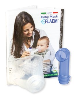 Flaem Baby Mask Maska dla noworodków 0-1 miesiąca Silikonowa maseczka do nebulizacji, do inhalatora Flaem