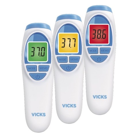 VICKS VNT200 Termometr bezdotykowy, szybki pomiar na czole z funkcją Fever InSight VICKS VNT200 Termometr bezdotykowy, szybki pomiar na czole z funkcją Fever InSight