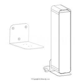 LENA LIGHTING STERILON FLOW 144W UCHWYT NAŚCIENNY Sterilon Flow 144W biały mat