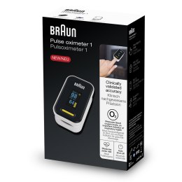 BRAUN PULSE OXIMETER 1 Pulsoksymetr medyczny OLED, dokładny pomiar SpO2 i tętna