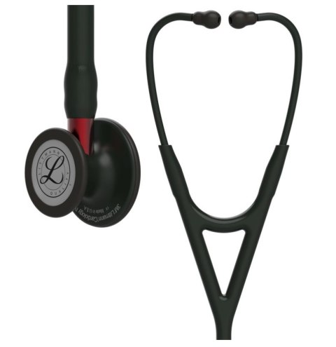 Stetoskop Littmann Cardiology IV 6200 Stetoskop kardiologiczny Black Finish, lirra i trzonek czerwony