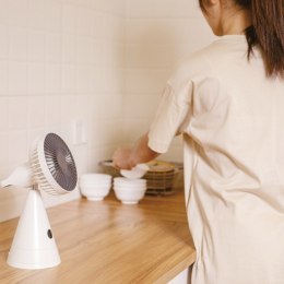 VITAMMY dream desk fan żółty Mini wentylator biurkowy