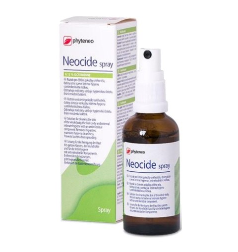NEOCIDE SPRAY 50 ml Roztwór z oktenidyną do oczyszczania skóry oraz błon śluzowych NEOCIDE SPRAY 50 ml Roztwór z oktenidyną do oczyszczania skóry oraz błon śluzowych