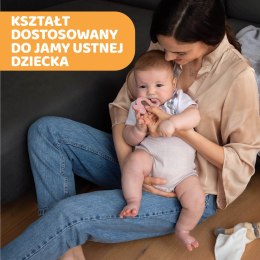 GRYZAK MIĘKKI JASZCZURKA 2M+ GIRL CHICCO Silikonowy gryzak na ząbkowanie