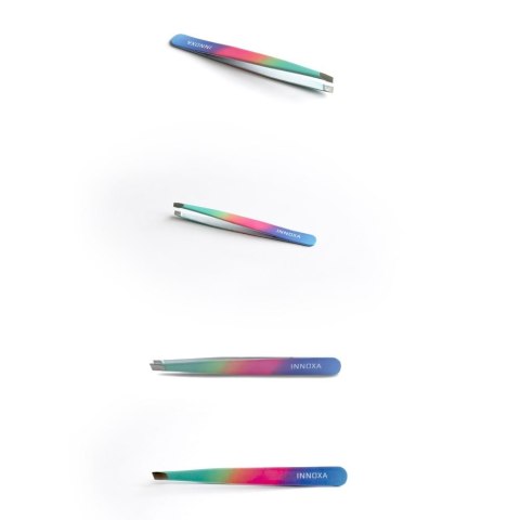 INNOXA EXPERT VM-T18C Pęseta wzorzysta 9,6 cm, fioletowo-różowo-turkusowa INNOXA EXPERT VM-T18C Pęseta wzorzysta 9,6 cm, fioletowo-różowo-turkusowa