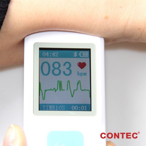 CONTEC PM10 Przenośny monitor EKG, z Bluetooth i aplikacją mobilną CONTEC PM10 Przenośny monitor EKG, z Bluetooth i aplikacją mobilną