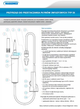 Przyrząd do infuzji IS Margomed Bez ftalanów