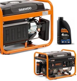 ZESTAW AGREGAT PRĄDOTWÓRCZY DAEWOO GDA 3500E 3.2kW + GENERATOR OIL SAE 10W-30 DWO 600